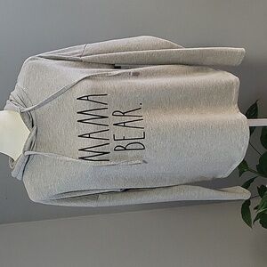 Rae Dunn Gray Mama Bear Pullover Hoodie - Size XS
